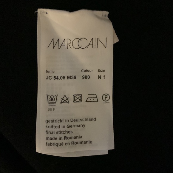 Marc Cain black tunic-style blouse, size 1 (XS) - Picture 4 of 6
